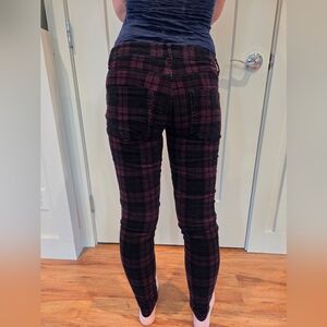 Forever 21 Premium Denim Pants in Black and Burgundy